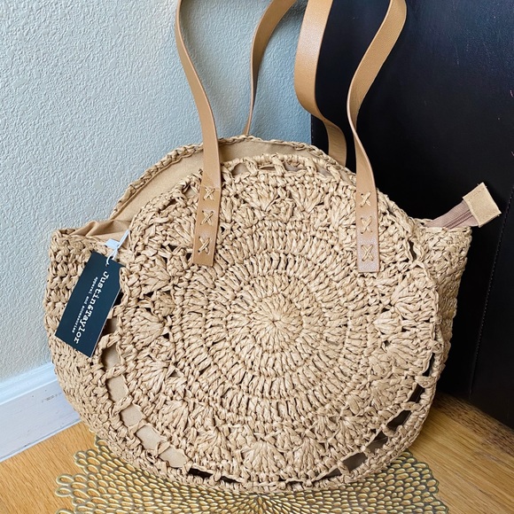 🆕NEW! LAST ONE!🛍 Large Straw Tote ☀️ - Picture 8 of 8